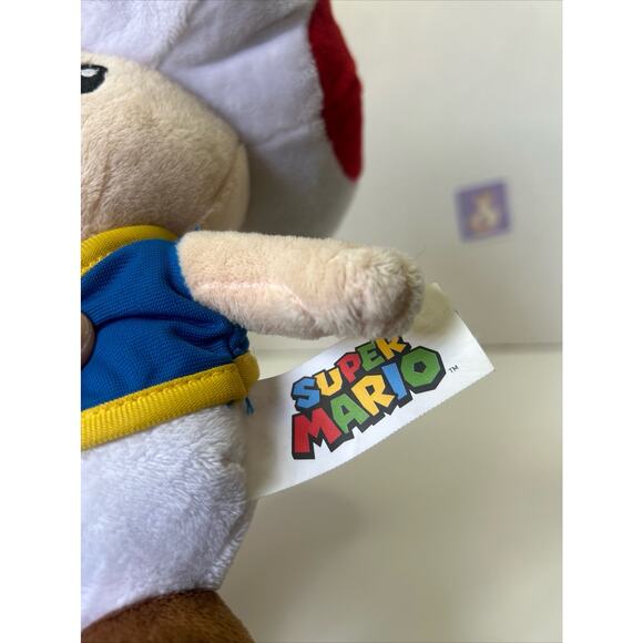 Super Mario Bros. Toad Mushroom Plush Stuffed Animal Toy Doll - Picture 7 of 10